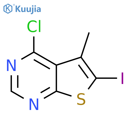 4-Chloro-6-iodo-5-methylthieno[2,3-d]pyrimidine structure