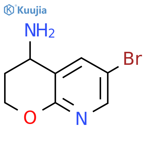 6-Bromo-3,4-dihydro-2H-pyrano[2,3-b]pyridin-4-ylamine structure