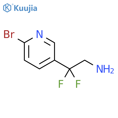 6-Bromo-β,β-difluoro-3-pyridineethanamine structure