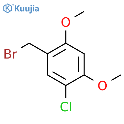 1-(Bromomethyl)-5-chloro-2,4-dimethoxybenzene structure