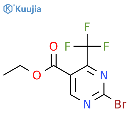 Ethyl 2-bromo-4-(trifluoromethyl)pyrimidine-5-carboxylate structure