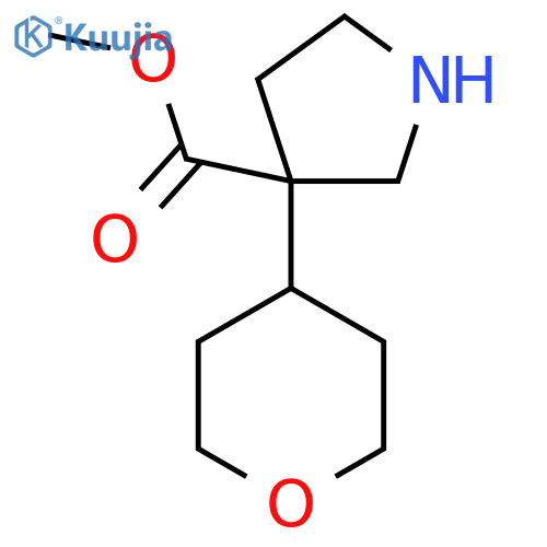 Methyl 3-(oxan-4-yl)pyrrolidine-3-carboxylate structure