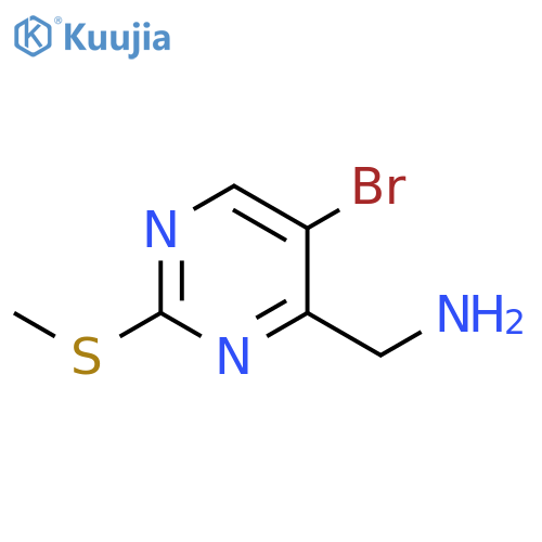 4-(Aminomethyl)-5-bromo-2-(methylthio)pyrimidine structure