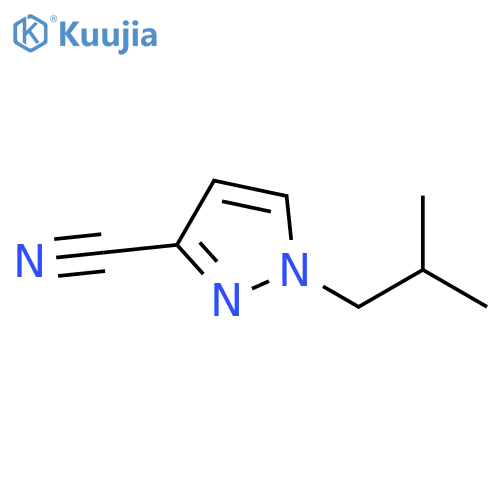 1H-Pyrazole-3-carbonitrile, 1-(2-methylpropyl)- structure