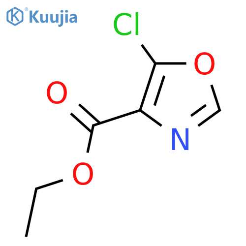 Ethyl 5-chloro-1,3-oxazole-4-carboxylate structure