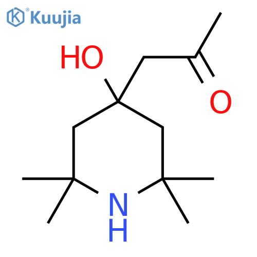 1-(4-Hydroxy-2,2,6,6-tetramethylpiperidin-4-yl)propan-2-one structure
