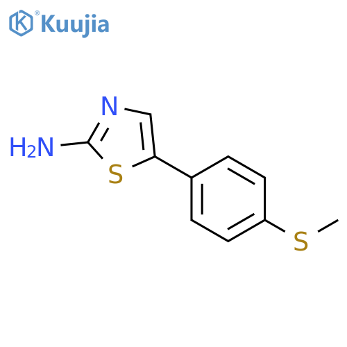5-(4-(Methylthio)phenyl)thiazol-2-amine structure