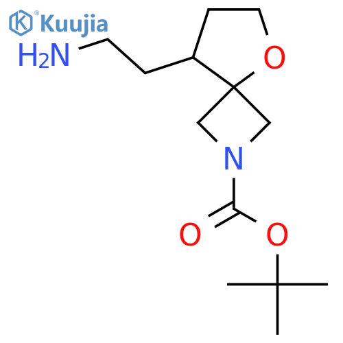 tert-Butyl 8-(2-aminoethyl)-5-oxa-2-azaspiro[3.4]octane-2-carboxylate structure