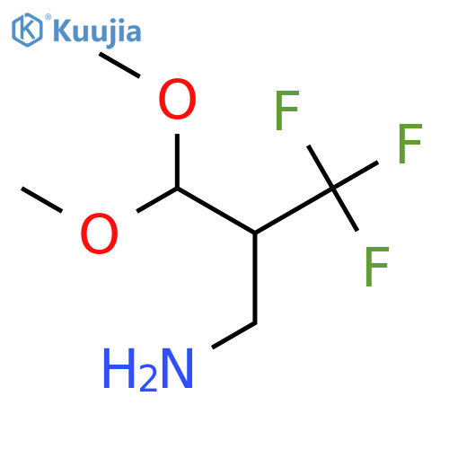 2-(Aminomethyl)-1,1,1-trifluoro-3,3-dimethoxypropane structure