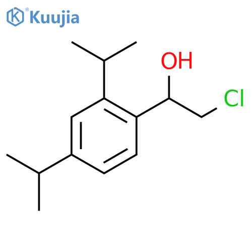Benzenemethanol, α-(chloromethyl)-2,4-bis(1-methylethyl)- structure