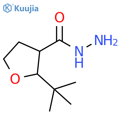 3-Furancarboxylic acid, 2-(1,1-dimethylethyl)tetrahydro-, hydrazide structure