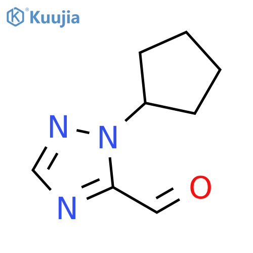 1-cyclopentyl-1H-1,2,4-triazole-5-carbaldehyde structure