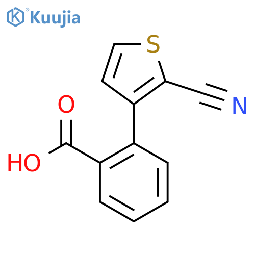 2-(5-Cyanothiophen-4-yl)benzoic acid structure