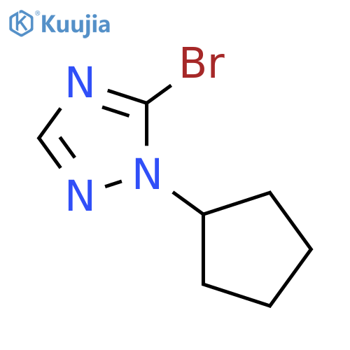 5-Bromo-1-cyclopentyl-1H-[1,2,4]triazole structure