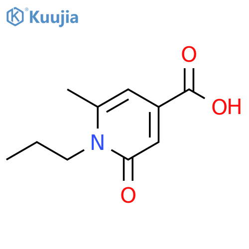 6-methyl-2-oxo-1-propyl-1,2-dihydropyridine-4-carboxylic acid structure