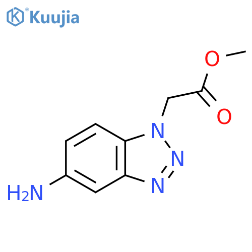 (5-Amino-benzotriazol-1-yl)-acetic acid methyl ester structure