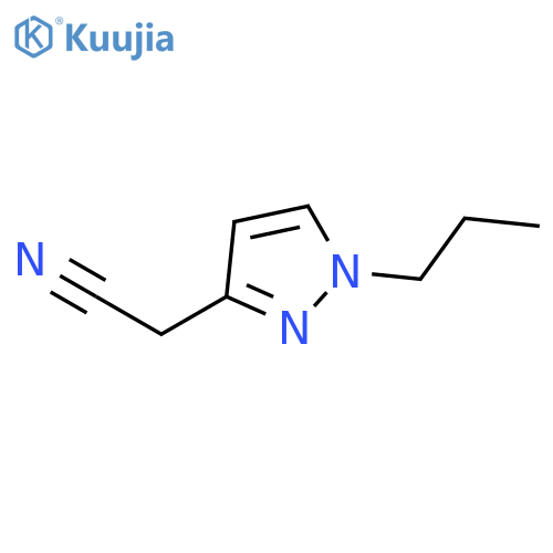 2-(1-propyl-1H-pyrazol-3-yl)acetonitrile structure