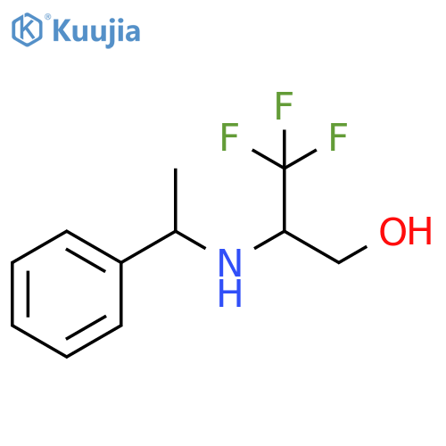 1-Propanol, 3,3,3-trifluoro-2-[(1-phenylethyl)amino]- structure