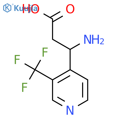 3-Amino-3-[3-(trifluoromethyl)pyridin-4-yl]propanoic acid structure