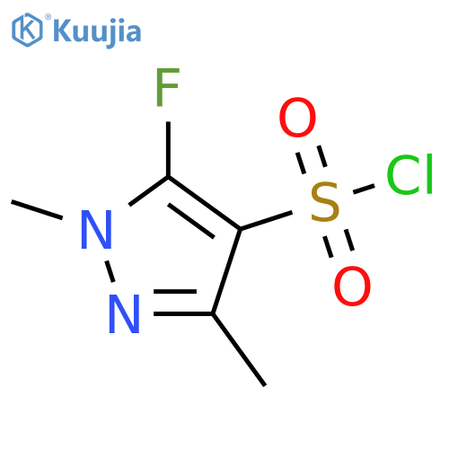 5-fluoro-1,3-dimethyl-1H-pyrazole-4-sulfonyl chloride structure