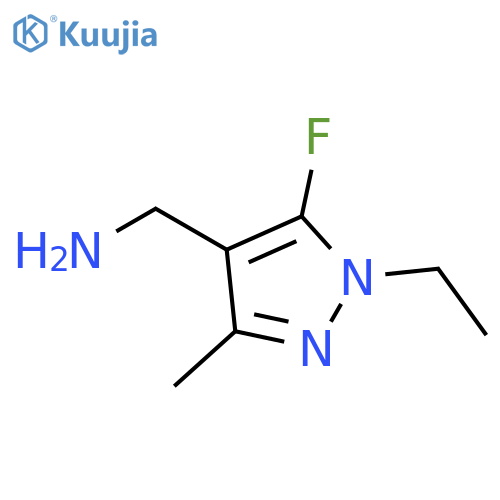 1H-Pyrazole-4-methanamine, 1-ethyl-5-fluoro-3-methyl- structure