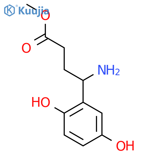 Methyl 4-amino-4-(2,5-dihydroxyphenyl)butanoate structure