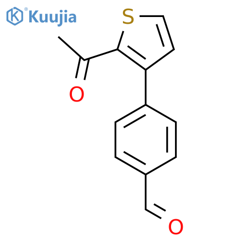 4-(2-Acetylthiophen-3-YL)benzaldehyde structure