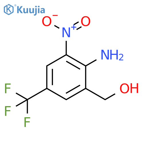 Benzenemethanol, 2-amino-3-nitro-5-(trifluoromethyl)- structure