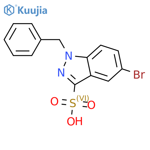 1H-Indazole-3-sulfonic acid, 5-bromo-1-(phenylmethyl)- structure