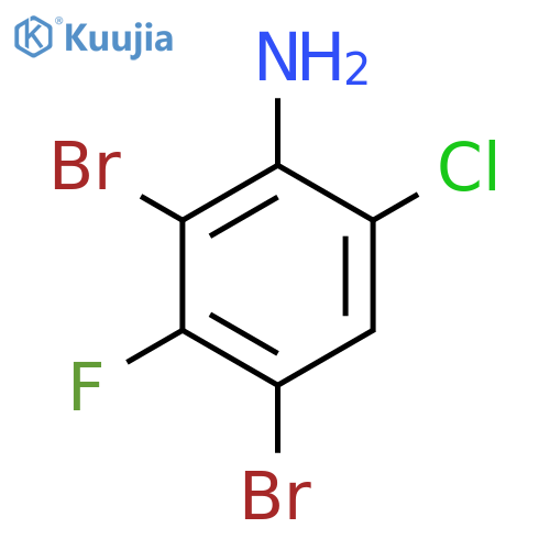 6-Chloro-2,4-dibromo-3-fluoroaniline structure