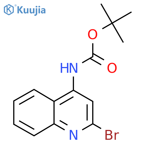 tert-Butyl (2-bromoquinolin-4-yl)carbamate structure