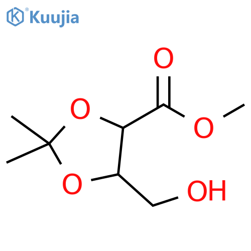 1,3-Dioxolane-4-carboxylic acid, 5-(hydroxymethyl)-2,2-dimethyl-, methyl ester structure