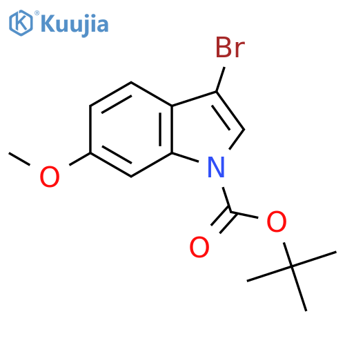 Tert-Butyl 3-bromo-6-methoxy-1H-indole-1-carboxylate structure