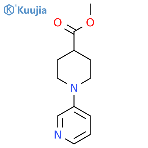 Methyl 1-(pyridin-3-yl)piperidine-4-carboxylate structure