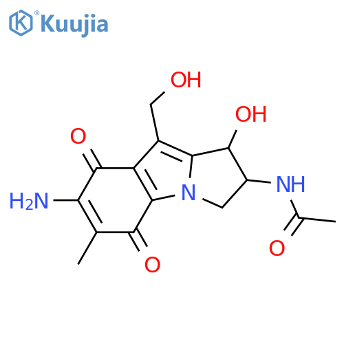 Acetamide,N-[7-amino-2,3,5,8-tetrahydro-1-hydroxy-9-(hydroxymethyl)-6-methyl-5,8-dioxo-1H-pyrrolo[1,2-a]indol-2-yl]- structure