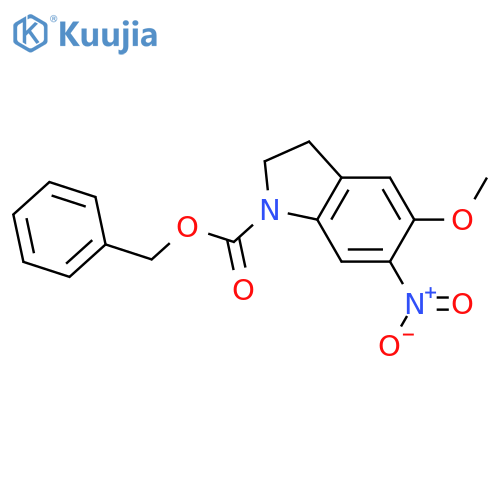 Benzyl 5-methoxy-6-nitroindoline-1-carboxylate structure