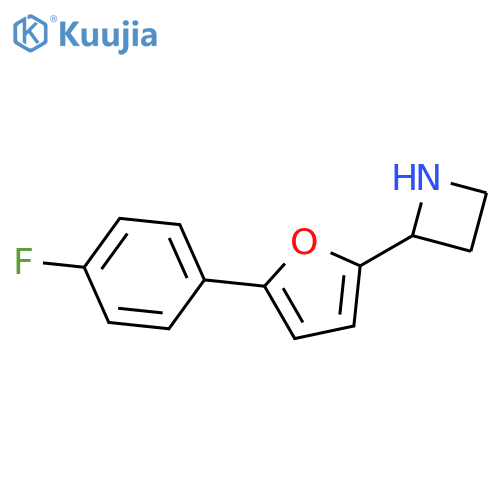 2-[5-(4-Fluorophenyl)furan-2-yl]azetidine structure