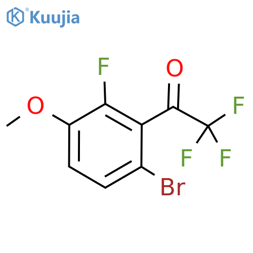 1-(6-Bromo-2-fluoro-3-methoxyphenyl)-2,2,2-trifluoroethanone structure