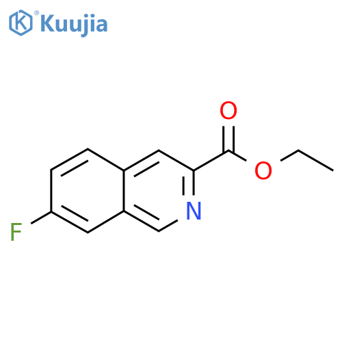 Ethyl 7-fluoroisoquinoline-3-carboxylate structure