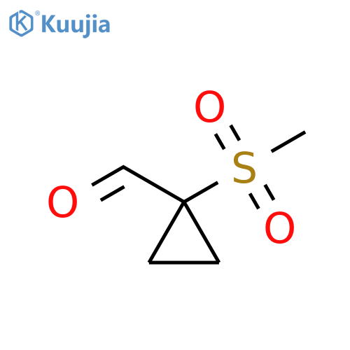 1-(Methylsulfonyl)cyclopropanecarboxaldehyde structure