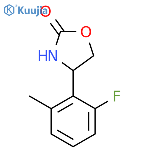 4-(2-Fluoro-6-methylphenyl)-1,3-oxazolidin-2-one structure