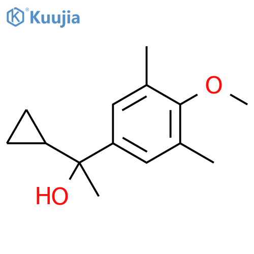 1-(3,5-Dimethyl-4-methoxyphenyl)-1-cyclopropyl ethanol structure