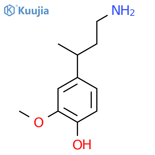 4-(4-Aminobutan-2-yl)-2-methoxyphenol structure