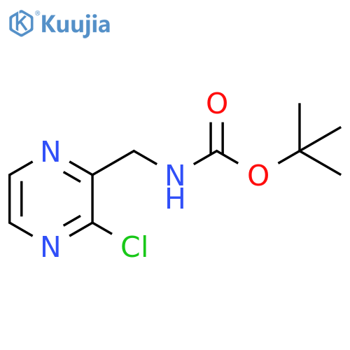 tert-butyl N-[(3-chloropyrazin-2-yl)methyl]carbamate structure