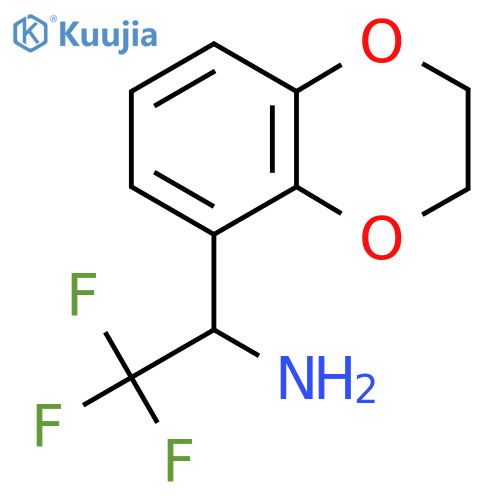 1-(2,3-Dihydro-1,4-benzodioxin-5-yl)-2,2,2-trifluoroethan-1-amine structure