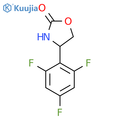 4-(2,4,6-Trifluorophenyl)-1,3-oxazolidin-2-one structure