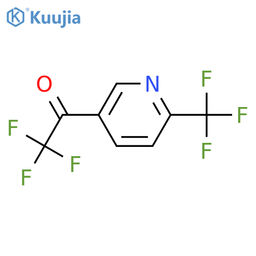 2,2,2-Trifluoro-1-(6-(trifluoromethyl)pyridin-3-yl)ethanone structure