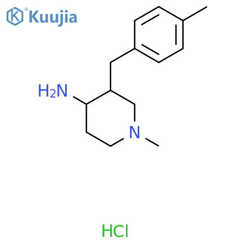 1-Methyl-3-(4-methylbenzyl)piperidin-4-amine hydrochloride structure
