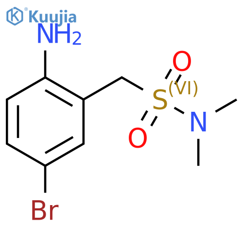 Benzenemethanesulfonamide, 2-amino-5-bromo-N,N-dimethyl- structure