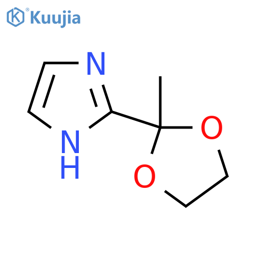 2-(2-methyl-1,3-dioxolan-2-yl)-1H-imidazole structure